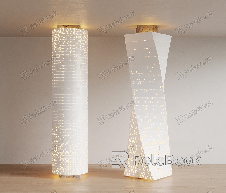 Modelling decorative column luminous column special-shaped column model