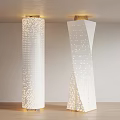 Modelling decorative column luminous column special-shaped column 3d model