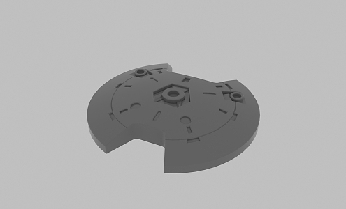 Modern parts up 3d model