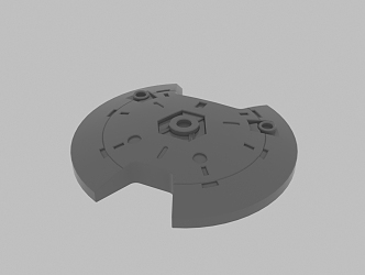 Modern parts up 3d model