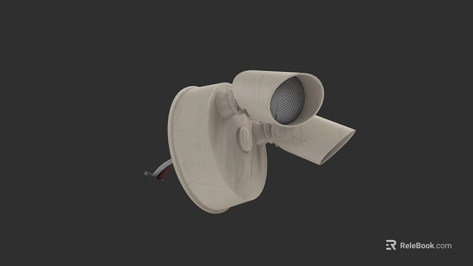 Outdoor Wall Mounted Light With Adjustable Head Design For Exterior Home Use 3d model