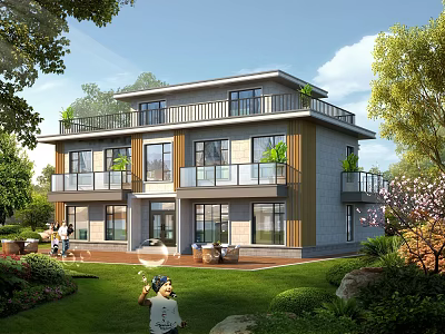 Modern Villa 3d model