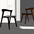 Modern Dining Chairs With Stylish Wooden Frame Black Finish And Ergonomic Design