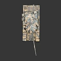 Military Modern Main Battle Tank Featuring Camouflage Paint Detailed Turret And Tracks