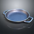 Durable Metal Frying Pan With Two Handles Ideal For Home Kitchen Cooking