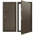 Modern Metal Swing Door With Security Lock And Sleek Exterior Design