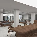 Car Dealership Interior With Luxury Sports Cars Display Wall And Lounge Area