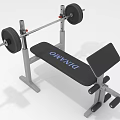DUNLOP Home Gym Equipment with Weight Bench Barbell and Weight Plates for Strength Training