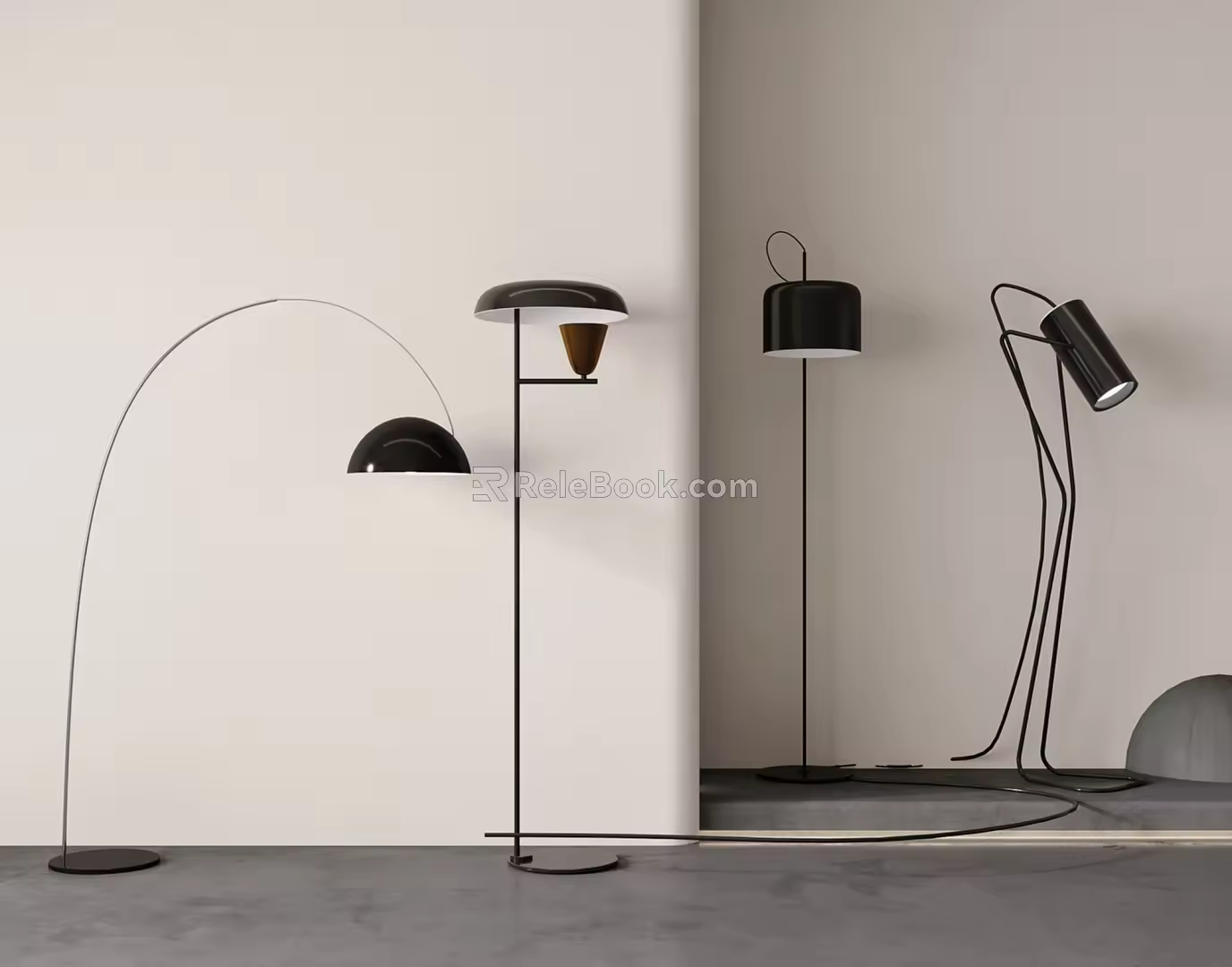 Modern Floor Lamp Metal Floor Lamp 3d model