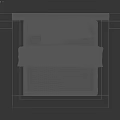 Minimalist Double Bed With Wooden Frame Gray And White Bedding And Pillows