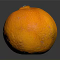 Fresh Ripe Orange With Vibrant Orange Color And Smooth Skin Placed On Dark Reflective Background