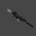 M4A1 Custom Rifle 3d model