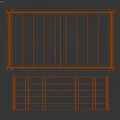 Outdoor Table and Bench Set with Green Metal Frame and Wooden Top for Garden Seating