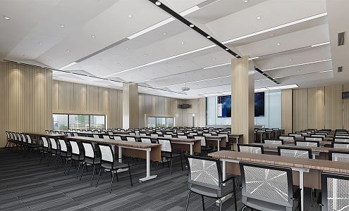 Modern Conference Hall Multimedia Conference Room 3d model