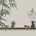 Modern ornaments combination 3d model