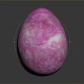 Pink Textured Fantasy Creature Egg With Gemstone Like Appearance 3d model