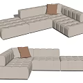 Minotti corner sofa 3d model