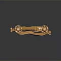 Golden Mechanical Car Model With Intricate Structure And Decorative Components