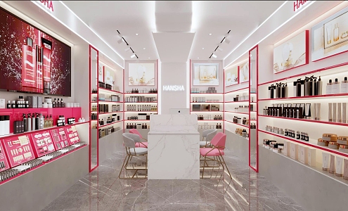 Cosmetics Store Beauty Store Skincare Store 3d model