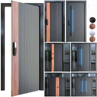 Intelligent single door 3d model