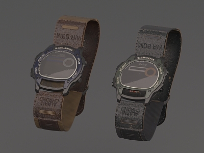 watches vintage watches casio mechanical watches 3d model