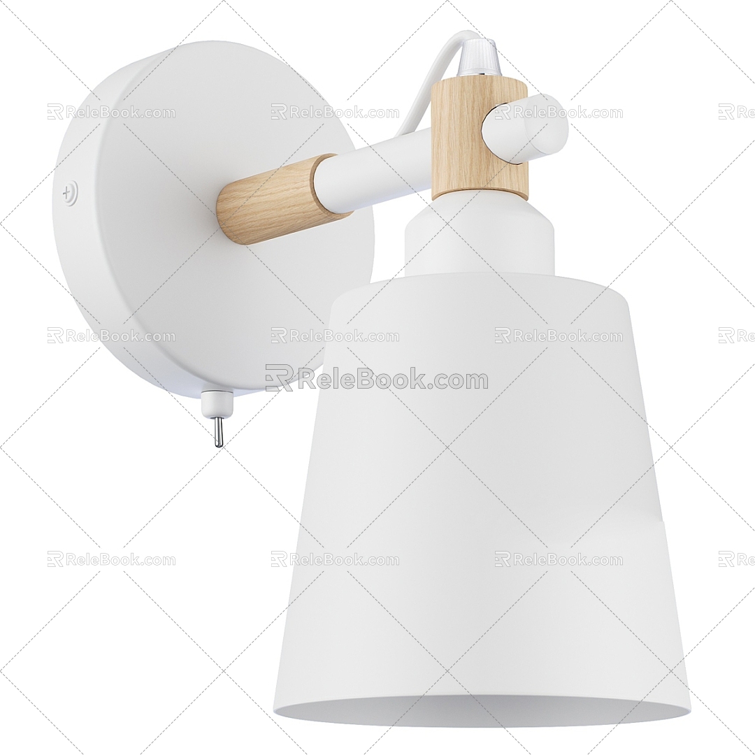 Nordic simple wall lamp 3d model