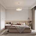 Modern Living Dining Room With White Sofa Coffee Table Chandelier And Decorative Painting