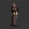 Modern Eagle Carving 3d model