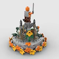 LEGO Toy Blocks Hero Altar 3d model