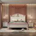 Jane Europe children's room children's room pink bedroom 3d model