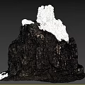 Natural Rock Formation With Layered Stones And Mossy Surface Details