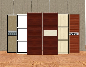 Modern Wardrobe Door 3d model