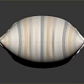 Soft Striped Decorative Pillow With Pastel Gray Pink And White Colors For Home Living
