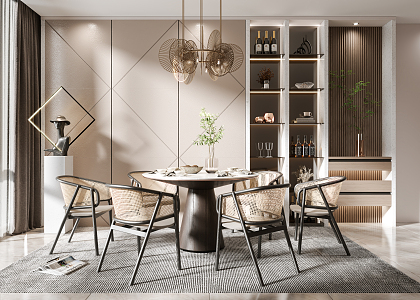 Modern Restaurant 3d model