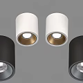 Modern Downlights And Spotlights With White Black Finish Gold Inner Ring For Home Interior