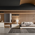 Italian Minimalist Bedroom 3d model