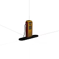 Modern Electric Vehicle Charging Station With Yellow Black Design And Charging Cable