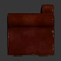 Modern Red Leather Two Seater Sofa For Sleek Living Room Interior