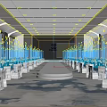 Minimalist Upscale Banquet Hall With Neatly Arranged Seats Central Runway For Hosting Luxury Formal Events