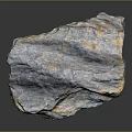 Natural Stone With Rough Textured Surface And Gray Orange Color Hues For Interior Decoration Projects