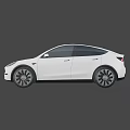 Sleek White Tesla Sedan With Black Windows And Modern Alloy Wheels Exterior Design