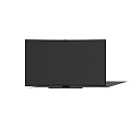 Modern Slim Black Flat Screen TV With Sleek Design And Stable Base 3d model
