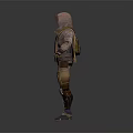 Futuristic Armored Character With Cape And Detailed Armor Design In 3D Render