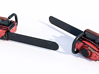 Modern chainsaw Old chainsaw 3d model Modern chainsaw Old chainsaw 3d model
