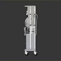 Medical Equipment Cart With Display Screen Control Panel And Drawers On Wheels