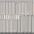 Decorative Columns With Various Classical And Modern Design Details On 3d model