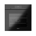 Sleek Miele Black Built in Oven with Glass Door Modern Kitchen Appliance