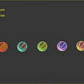 Colorful Basketballs Arranged In Row With Gray Background And Reflections