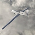 RQ4B Global Hawk unmanned reconnaissance aircraft military drone 3d model