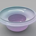 Modern Bathtub With Gradient Color Layered Structure Smooth Surface And Glossy Finish